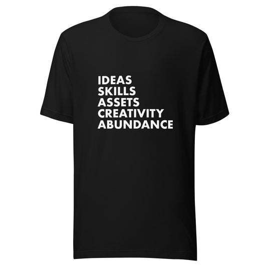 Ideas to Abundance Unisex tee